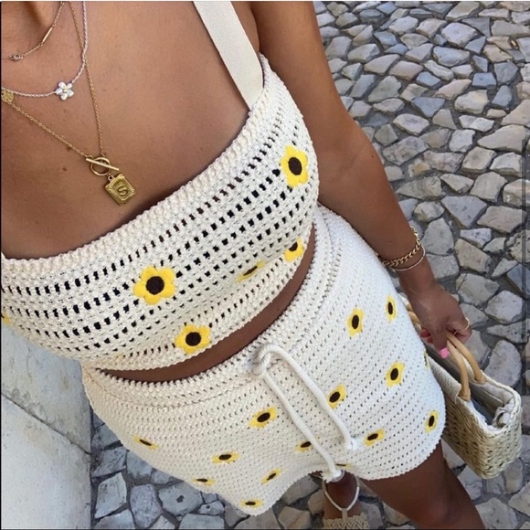 ZARA SUNFLOWER CROCHET SET 🌻🌻 - Picture 2 of 8